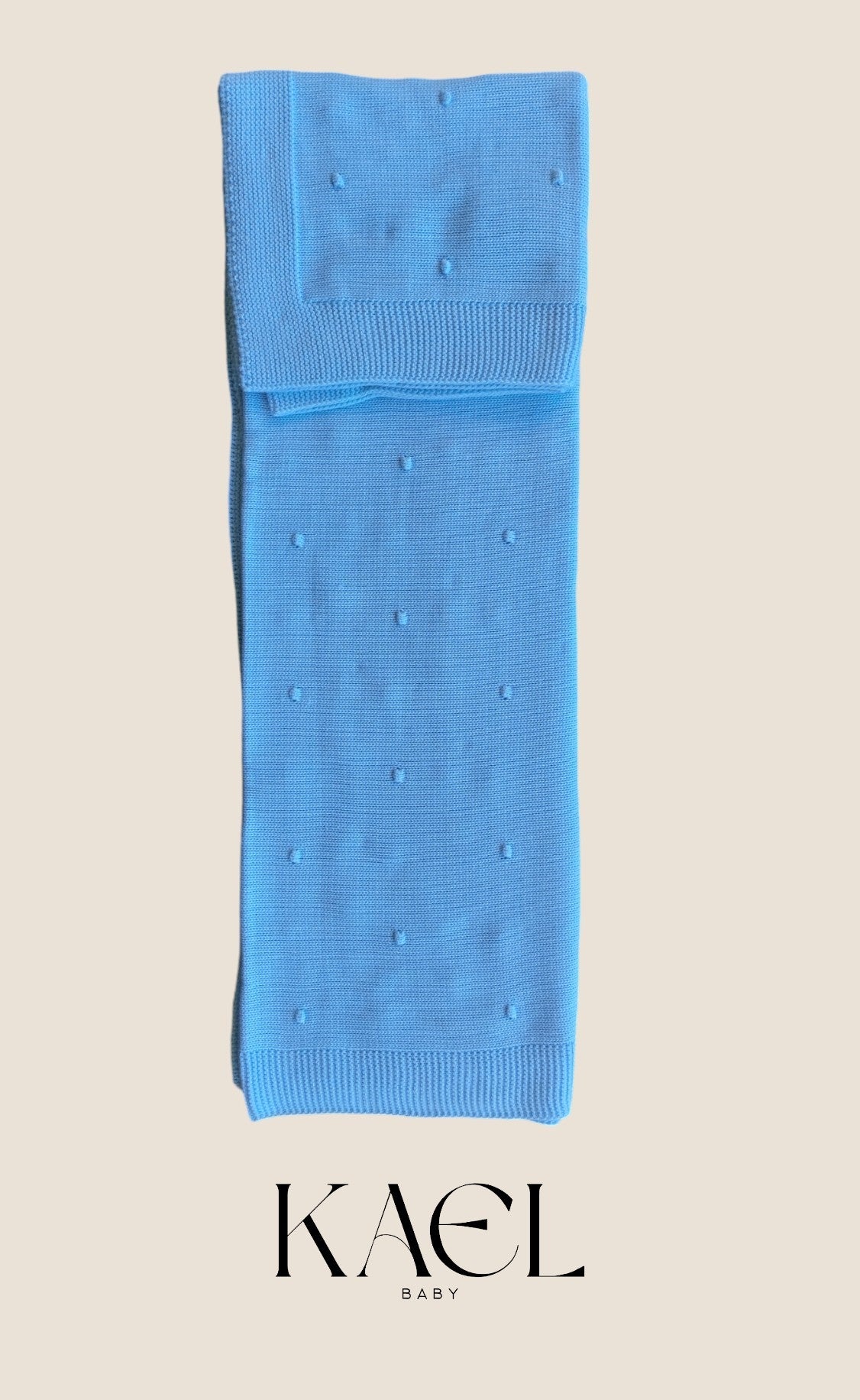 COPERTA NEONATO NIDO DI MORBIDEZZA CIELO